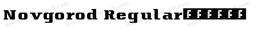 Novgorod Regular字体转换